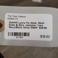 Lycra Fly Mask, Mesh Eyes & Ears, container *new

