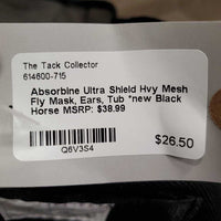 Hvy Mesh Fly Mask, Ears, Tub *new
