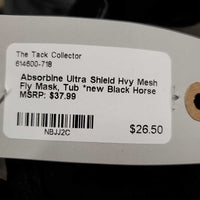 Hvy Mesh Fly Mask, Tub *new
