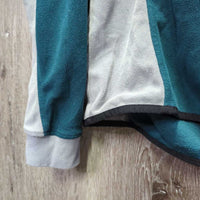 Fleece Sweater, 1/4 Zip Up *gc, mnr hairy, edge rubs & clumpy
