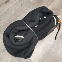 Hvy Wool Cooler, Rolled Fleece Collar, tail *vgc, clean, mnr hair, hay, dust, pills
