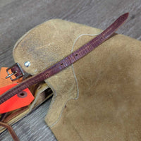 Hvy Suede Western Full Chaps, Lace Back, Fringe *vgc/gc, older, rubs, stains, fadedmnr stains, rubs, dry & stiff edges
