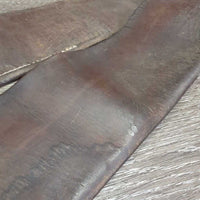 Leather Tri Fold Girth *fair, clean, v.CRACKED, creases, stiff, rubs, thin & curled edges, re-stitched
