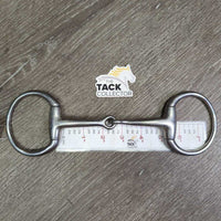 Med Eggbutt Snaffle Bit *gc, scuffs, clean, rubs, stains
