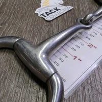 Med Eggbutt Snaffle Bit *gc, scuffs, clean, rubs, stains
