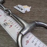 Med Eggbutt Snaffle Bit *gc, scuffs, clean, rubs, stains
