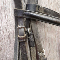 Rsd Bridle *fair, v.dry, dirty, v.stiff, v.bent, scrapes, rubs, faded
