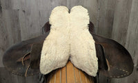 *DECOR ONLY - NOT FOR RIDING *TWISTED Tree *Antique Trail - Cavalry Saddle, 2x Trial Bags, Leathers, Irons, Fleece Flocked
