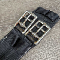 Narrow Cotton & Nylon Short - Dressage Girth *fair, older, curled edges, hairy seams, faded, rusty
