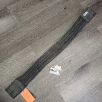 Narrow Cotton & Nylon Short - Dressage Girth *fair, older, curled edges, hairy seams, faded, rusty
