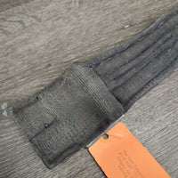 Narrow Cotton & Nylon Short - Dressage Girth *fair, older, curled edges, hairy seams, faded, rusty
