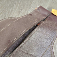 Pr Aussie Stirrup Leathers - Fenders, Western Stirrups *vgc/gc, edge scrapes & chews?, creases, scratches, frayed edges, curled edge
