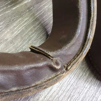 Pr Aussie Stirrup Leathers - Fenders, Western Stirrups *vgc/gc, edge scrapes & chews?, creases, scratches, frayed edges, curled edge
