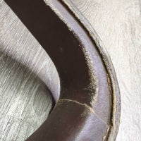 Pr Aussie Stirrup Leathers - Fenders, Western Stirrups *vgc/gc, edge scrapes & chews?, creases, scratches, frayed edges, curled edge
