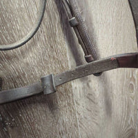 FS Rsd Padded Bridle *gc, clean, residue & stains, hairy seams, stains, xholes, tight keepers
