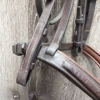 FS Rsd Padded Bridle *gc, clean, residue & stains, hairy seams, stains, xholes, tight keepers
