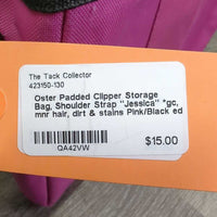 Padded Clipper Storage Bag, Shoulder Strap "Jessica" *gc, mnr hair, dirt & stains
