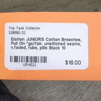 JUNIORS Cotton Breeches, Pull On *gc/fair, unstitched seams, v.faded, rubs, pills
