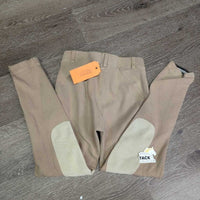 JUNIORS Cotton Breeches, Pull On *vgc, sm hole, stain, waist puckers, faded, seat rubs & pills
