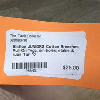 JUNIORS Cotton Breeches, Pull On *vgc, sm holes, stains & rubs
