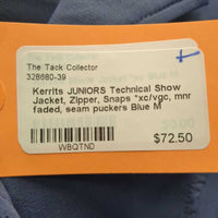 JUNIORS Technical Show Jacket, Zipper, Snaps *xc/vgc, mnr faded, seam puckers
