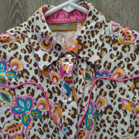 JUNIORS LS Western Shirt, snaps *gc, dingy, No Collar
