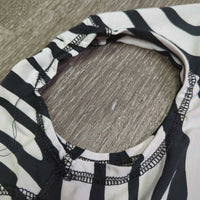 Full Face Slinky, Zipper, buckle *vgc, clean, mnr rubs, stains & pills, threads, STUCK zipper

