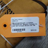 Lt Cotton "Sacking Out" Blanket, 0 straps *xc, mnr dirt, scrapes
