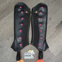 JUNIORS Leather Half Chaps, Back Zipper *like new
