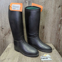 JUNIORS Tall Lined Rubber Riding Boots *vgc/xc, clean, mnr scuffs & scratches
