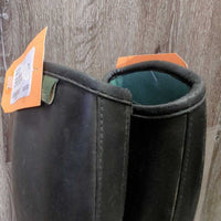 JUNIORS Tall Lined Rubber Riding Boots *vgc/xc, clean, mnr scuffs & scratches
