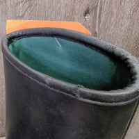 JUNIORS Tall Lined Rubber Riding Boots *vgc/xc, clean, mnr scuffs & scratches
