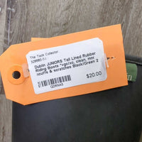 JUNIORS Tall Lined Rubber Riding Boots *vgc/xc, clean, mnr scuffs & scratches
