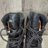 JUNIORS Pr Winter Paddock Boots, Laces *vgc, clean, mnr hairy, stains & rubs, older
