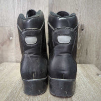 JUNIORS Pr Winter Paddock Boots, Laces *vgc, clean, mnr hairy, stains & rubs, older
