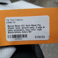 Soft Mesh Fly Sheet, neck, detach belly, 2 legs & belly extenders, bag *new, tags
