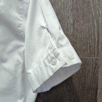 SS Show Shirt, snap collar *vgc, older, seam puckers, mnr loose thread
