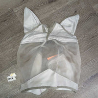 Stiff Fine Mesh & Lycra Fly Mask,ears *vgc, clean, marker, edge rubs, mnr rubs, snags & dirt?stains
