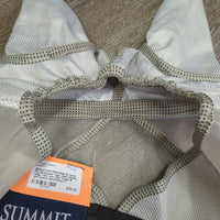 Stiff Fine Mesh & Lycra Fly Mask,ears *vgc, clean, marker, edge rubs, mnr rubs, snags & dirt?stains
