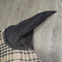 Hvy Mesh Fly Mask, ears, fleece *vgc/gc, dirt, hair, mnr hay, snag/tear, rubs
