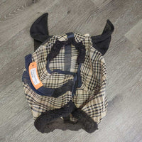 Hvy Mesh Fly Mask, ears, fleece *vgc/gc, dirt, hair, mnr hay, snag/tear, rubs
