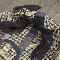 Hvy Mesh Fly Mask, ears, fleece *vgc/gc, dirt, hair, mnr hay, snag/tear, rubs
