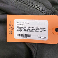 Lycra Shoulder Guard, Zipper *gc, pills, clean, rubs, hairy, snags, faded, makjer
