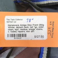 Disc Front 250g Winter, detach neck, tail *gc, older, clean, wpf, residue, snags, stains, v. faded, repairs, mnr dirt
