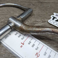 Sweet Iron Med Port Mullen Mouth Hunter D Ring Bit *vgc/gc, clean & dirty, residue, scratches
