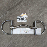 Sweet Iron Med Port Mullen Mouth Hunter D Ring Bit *vgc/gc, clean & dirty, residue, scratches
