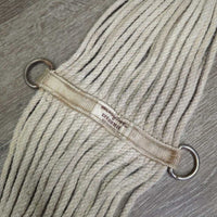 27 Strand String Roper Cinch, d rings *gc/fair, older, v.hairy, dingy, pilly, stained, rust
