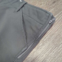 Hvy Side Zip Breeches *gc, seam puckers & faded edges, older, seat rubs & pills
