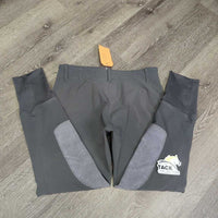 Hvy Side Zip Breeches *gc, seam puckers & faded edges, older, seat rubs & pills
