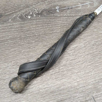 Dressage Whip, handle *fair, older, v.scraped & frayed, discolored, dirty
